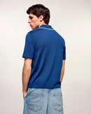 Pull Col Polo À Broderie "Future"