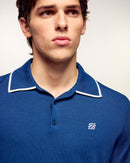 Pull Col Polo À Broderie "Future"