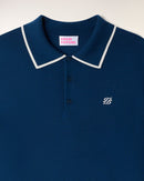 Pull Col Polo À Broderie "Future"