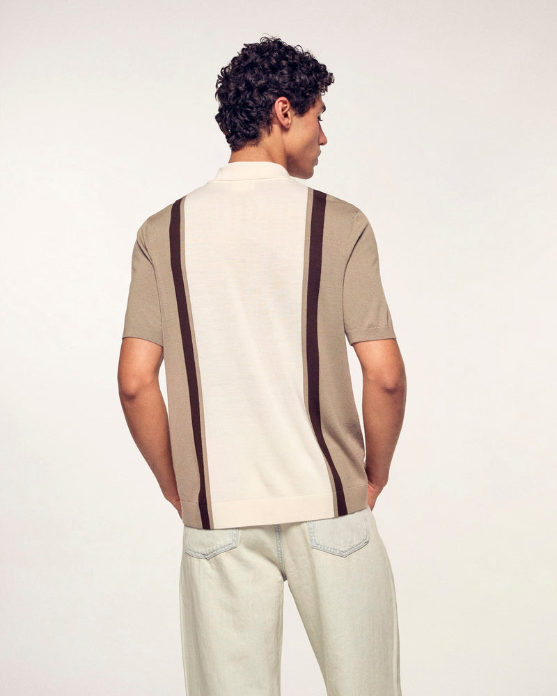 Pull Col Polo Manches Courtes