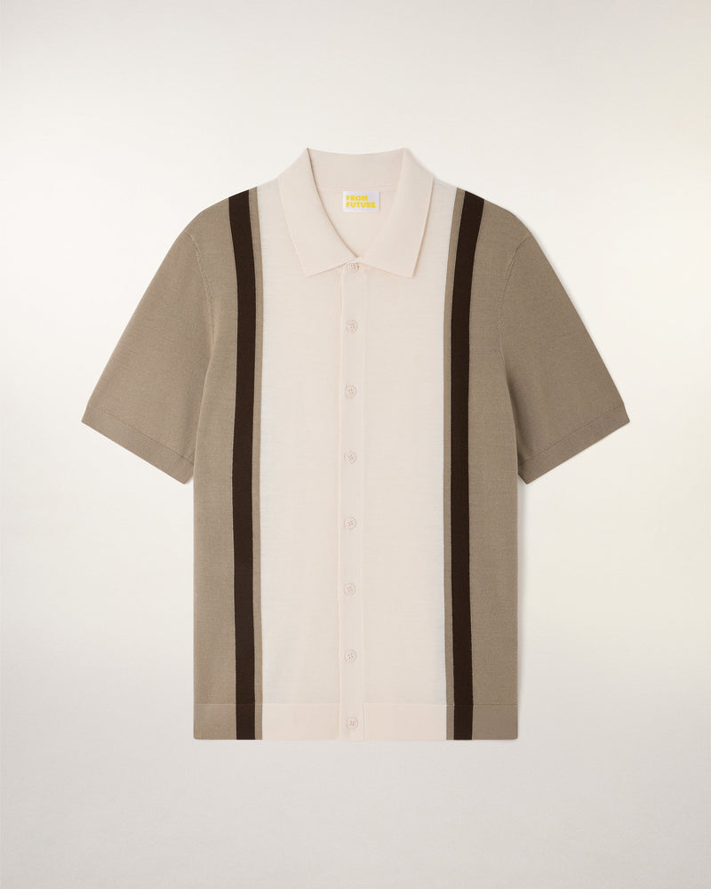 Pull Col Polo Manches Courtes