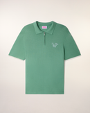 Pull Col Polo Zippé À Broderie "Future"