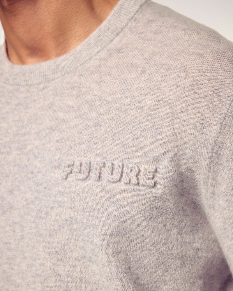 Pull Col Rond "Future" En 3D