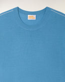 Pull Col Rond Manches Courtes - Intense Blue