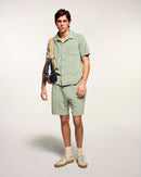 Short Bermuda En Éponge - Sage Green