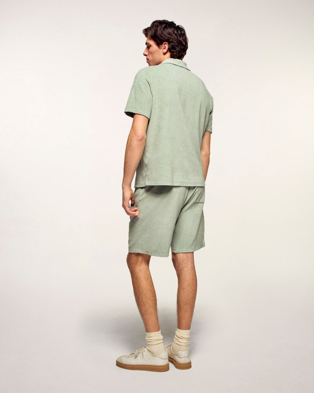 Terry Bermuda Shorts - Sage Green