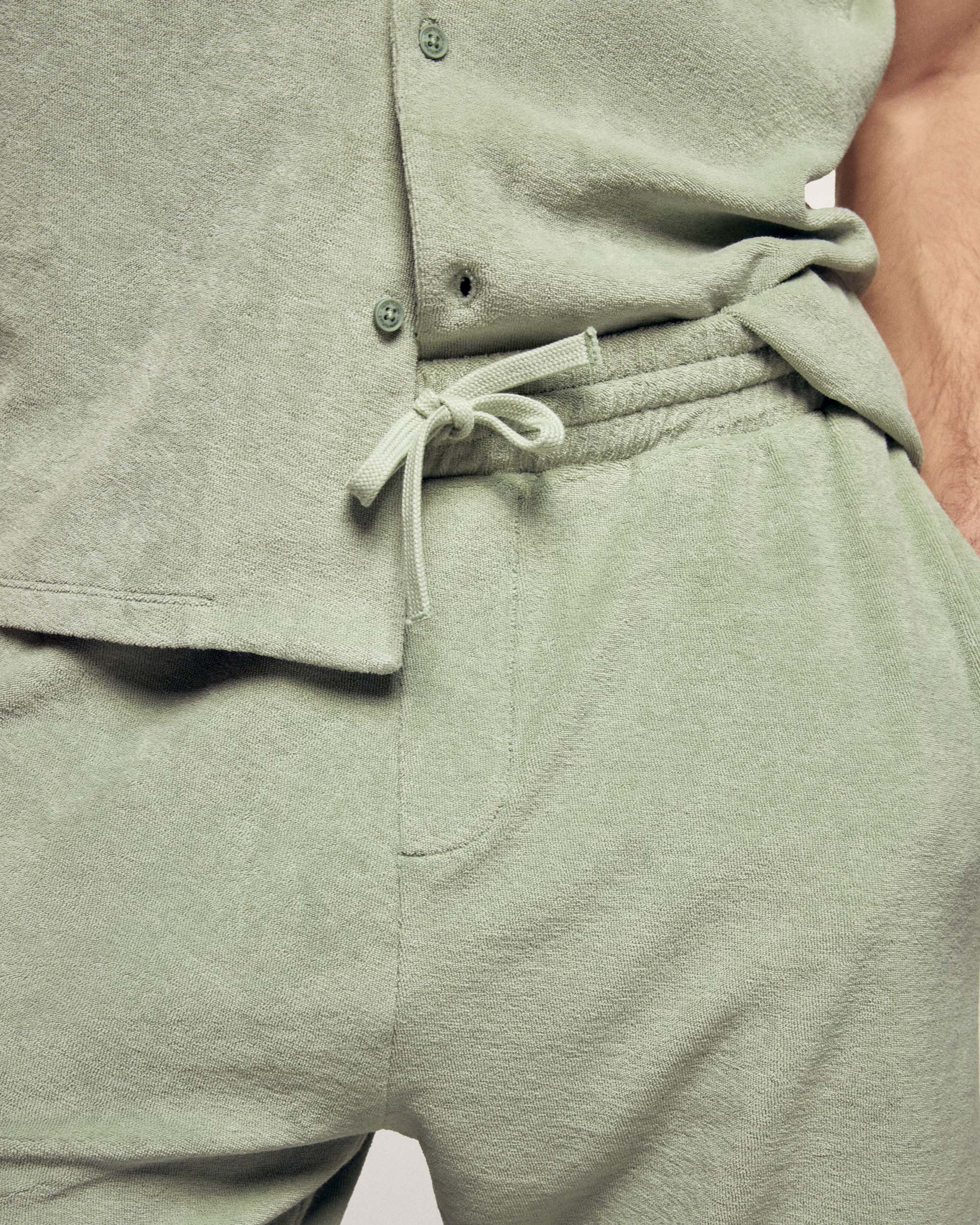 Terry Bermuda Shorts - Sage Green