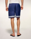 Short Bermuda Style Bowling À Broderie