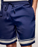 Short Bermuda Style Bowling À Broderie