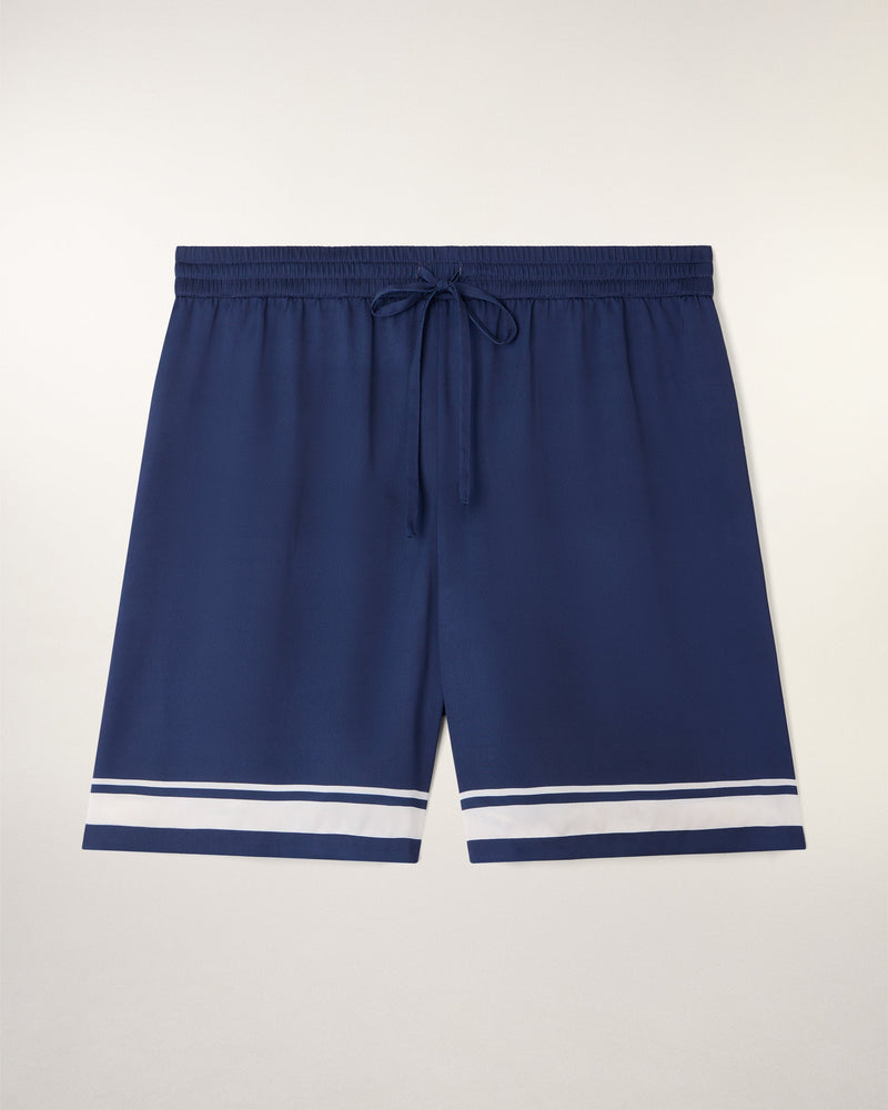 Short Bermuda Style Bowling À Broderie