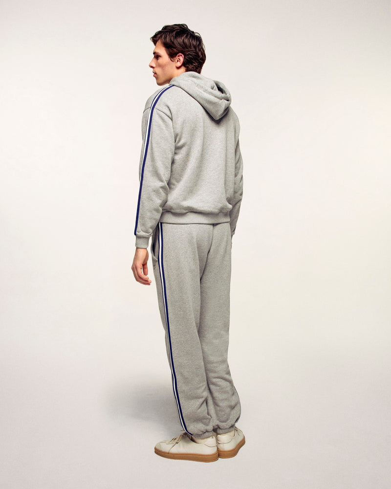 Sweatshirt Hoodie À Bandes Et Broderies