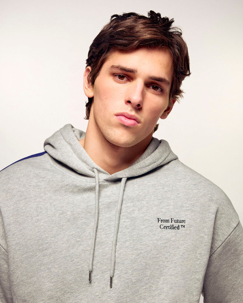 Sweatshirt Hoodie À Bandes Et Broderies