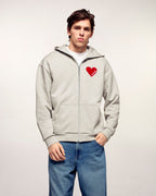 Sweatshirt Hoodie Zippé Cœur "Future"