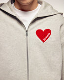 Sweatshirt Hoodie Zippé Cœur "Future"