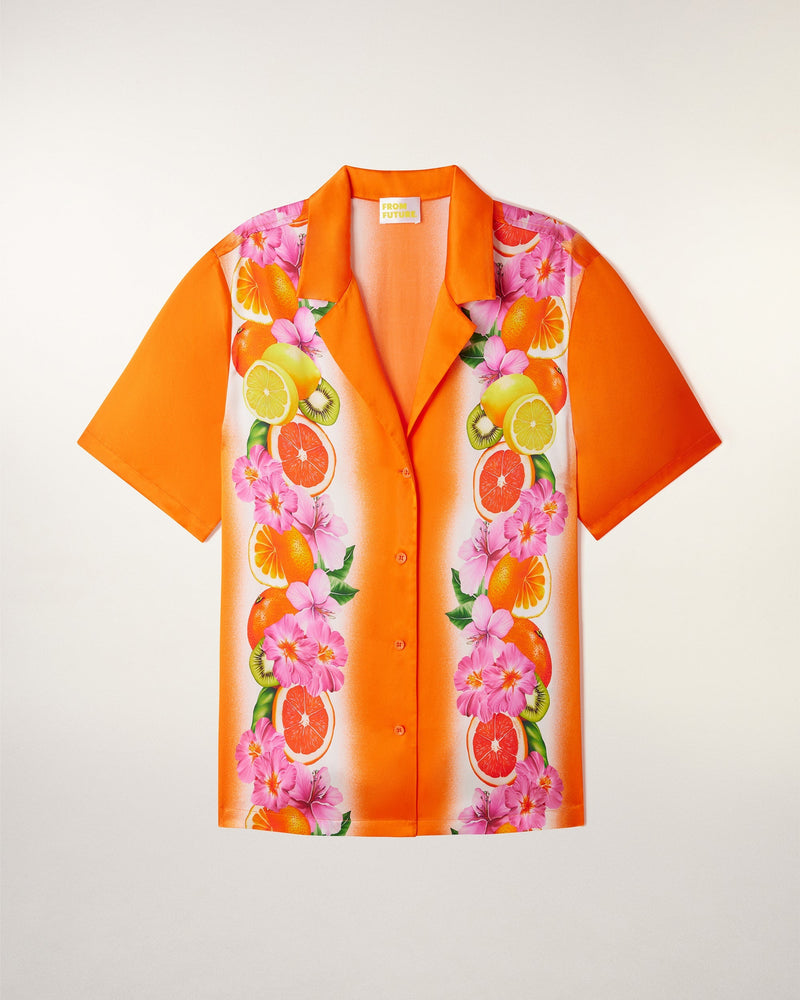 Chemise Manches Courtes Imprimé Frise