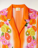 Chemise Manches Courtes Imprimé Frise