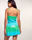Jupe Mini Dip Dye À Sequins