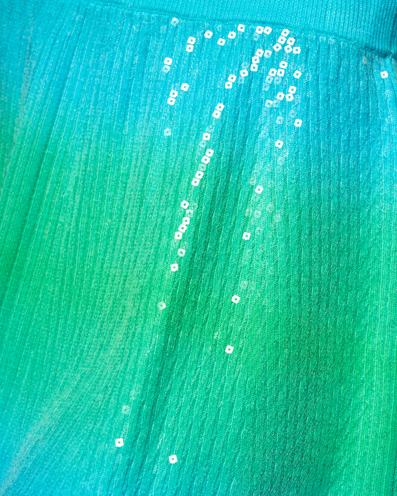 Jupe Mini Dip Dye À Sequins