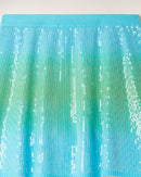 Jupe Mini Dip Dye À Sequins