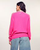 Pull Cardigan Bicolore