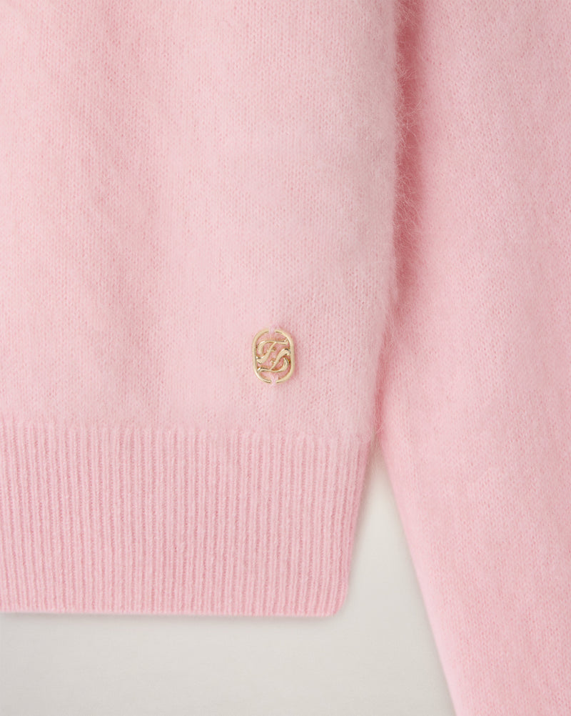 Pull Cardigan Cachemire Brossé