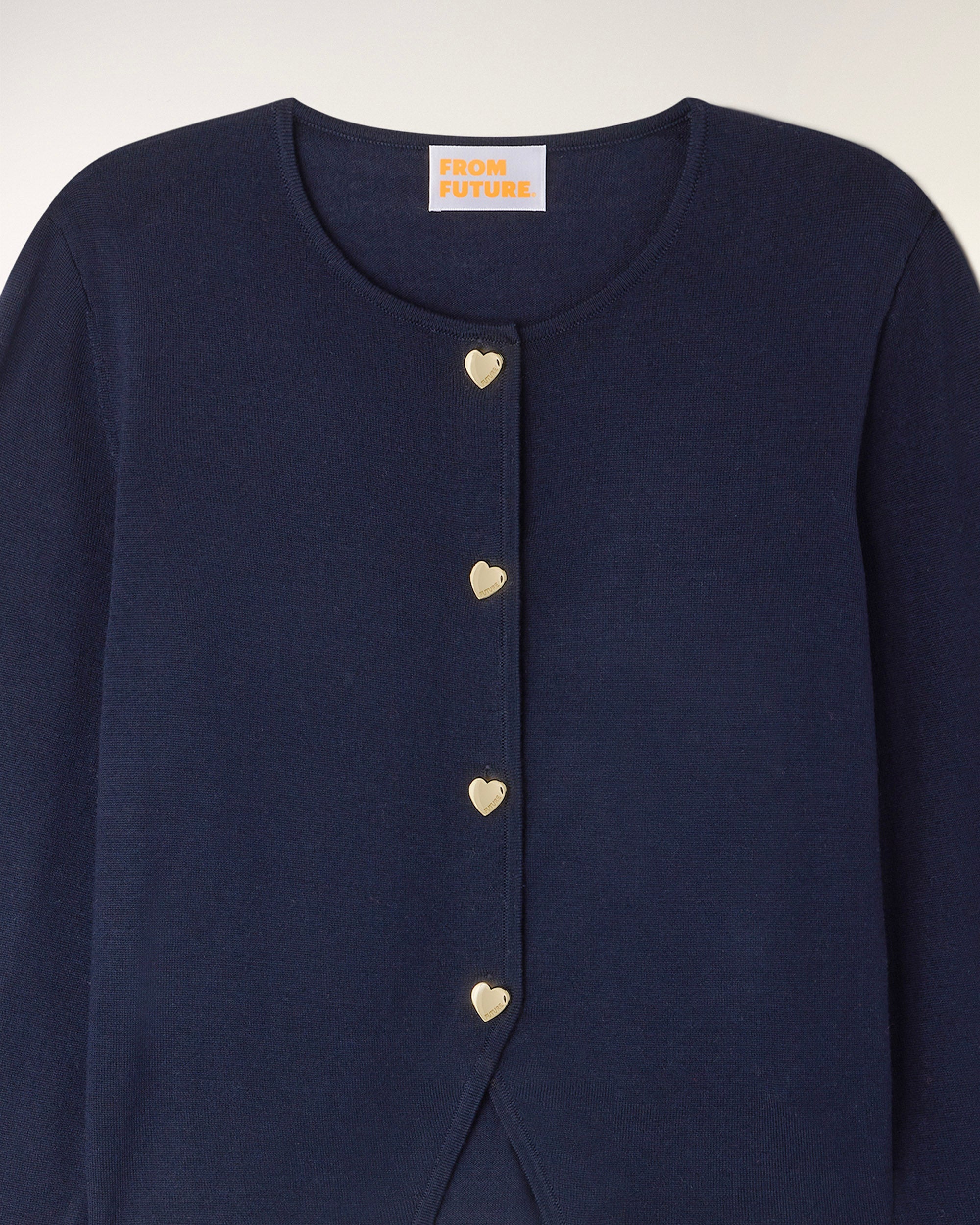 Pull Cardigan Boutons Cœur