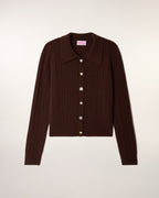 Pull Cardigan Torsades Fines Boutons Dépareillés