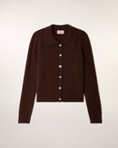 Pull Cardigan Torsades Fines Boutons Dépareillés