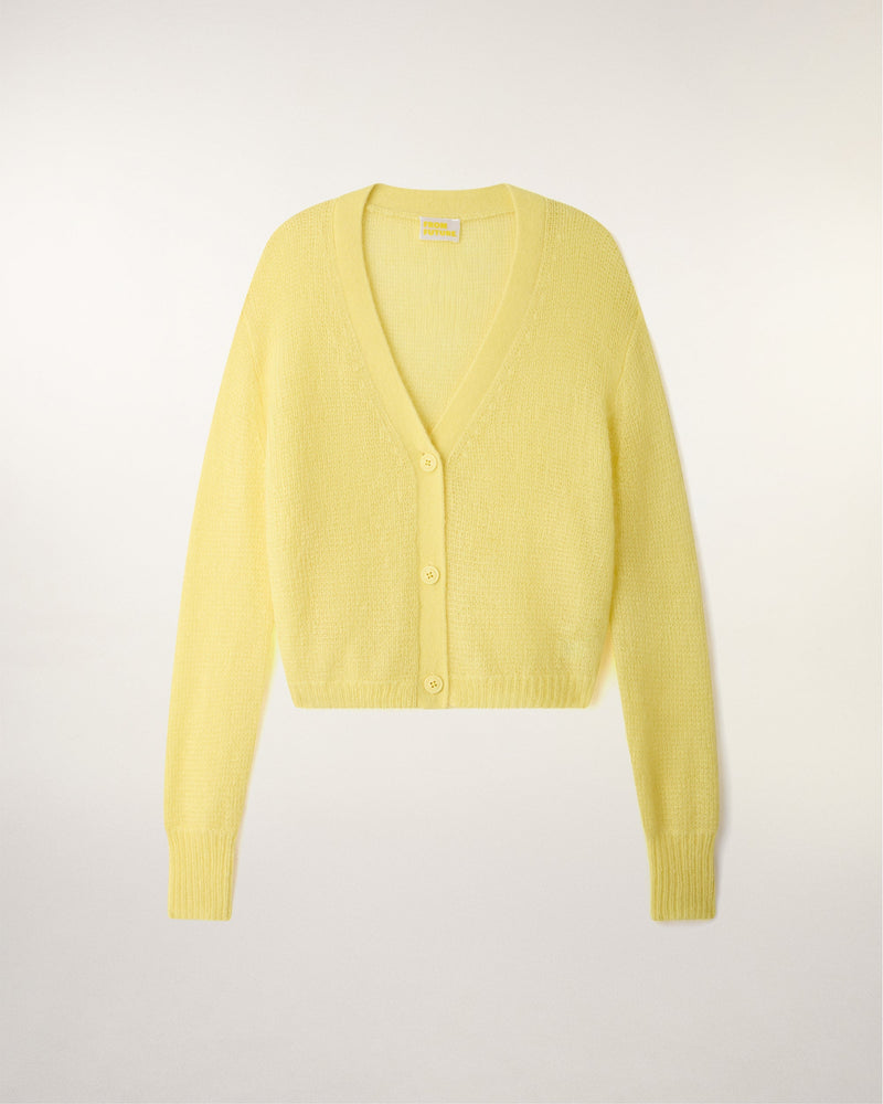 Pull Cardigan En Mohair