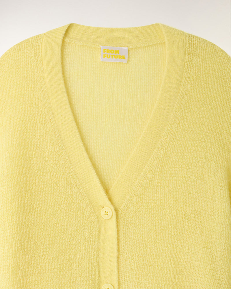 Pull Cardigan En Mohair
