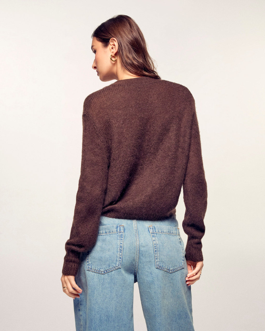 Mohair Cardigan Sweater