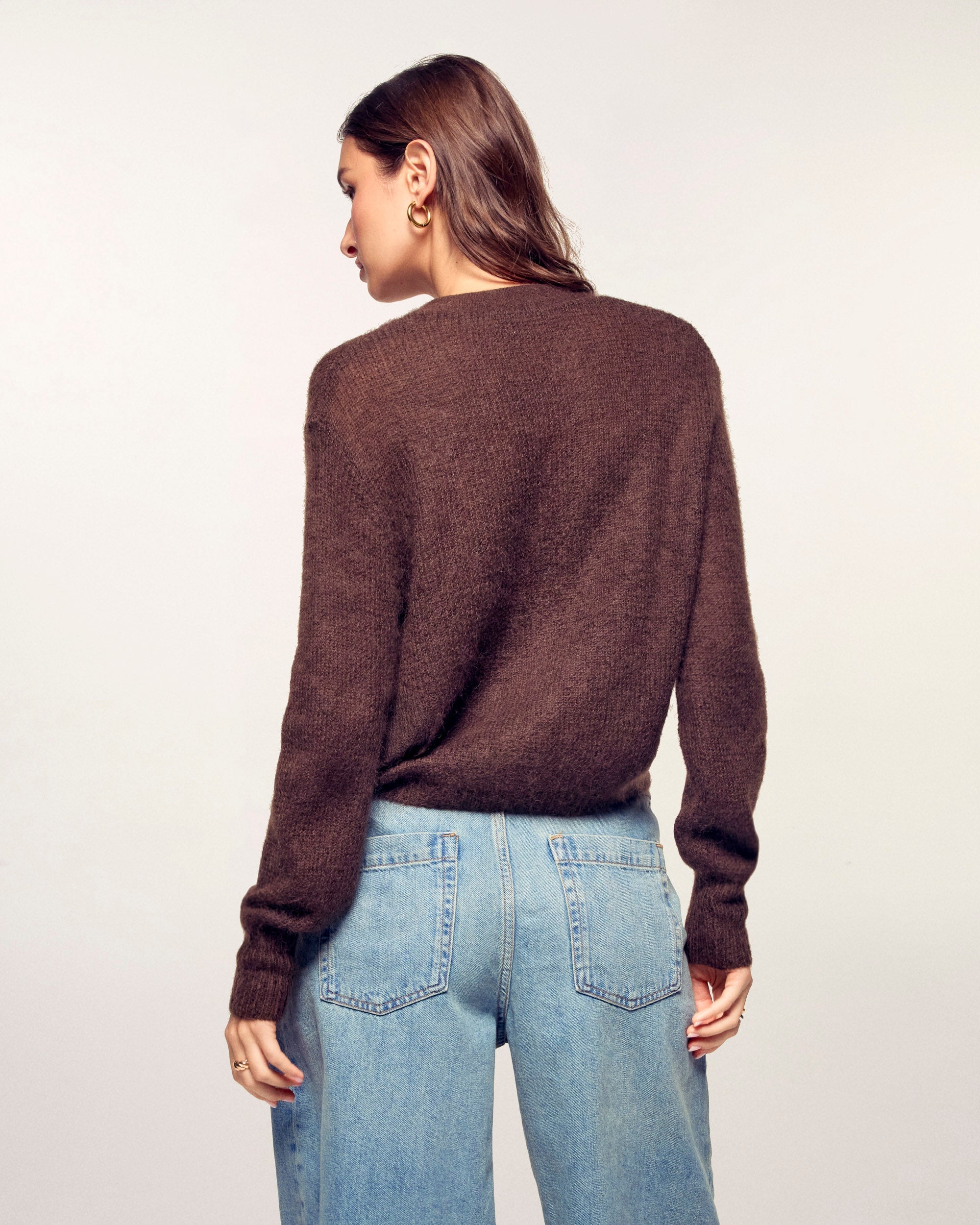 Mohair Cardigan Sweater