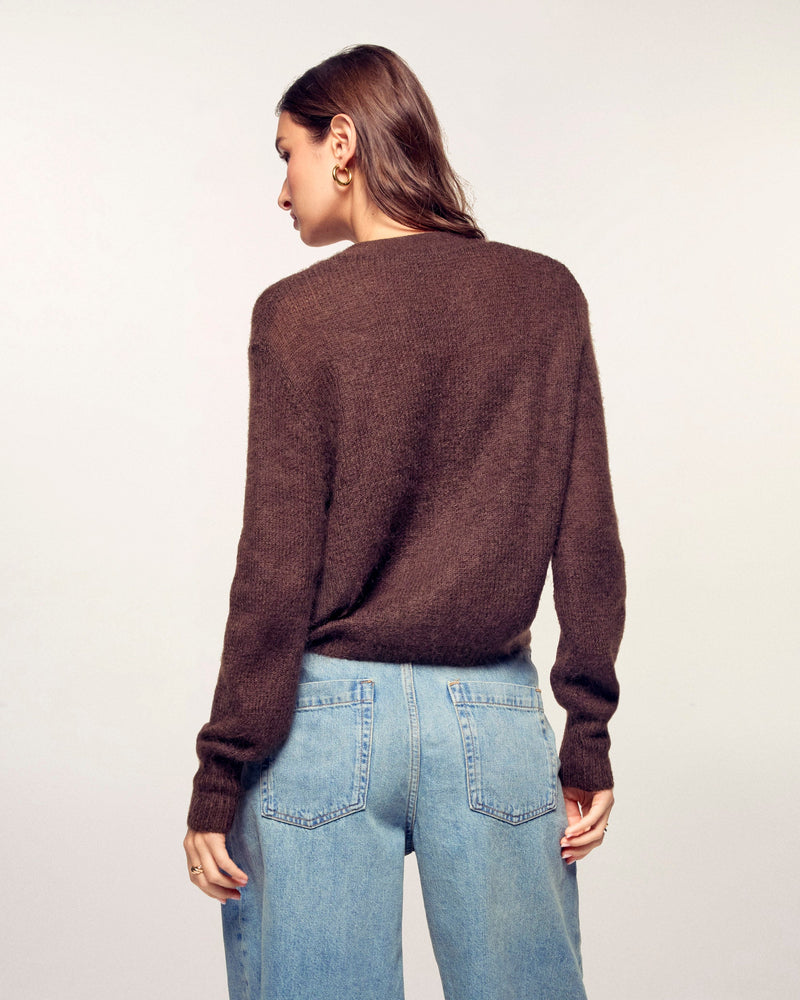 Pull Cardigan En Mohair