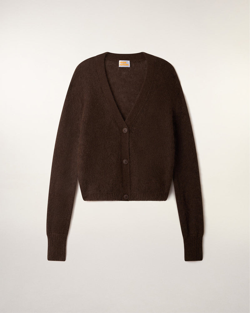 Pull Cardigan En Mohair