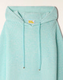 Pull Hoodie Cordons À Bijoux Dorés