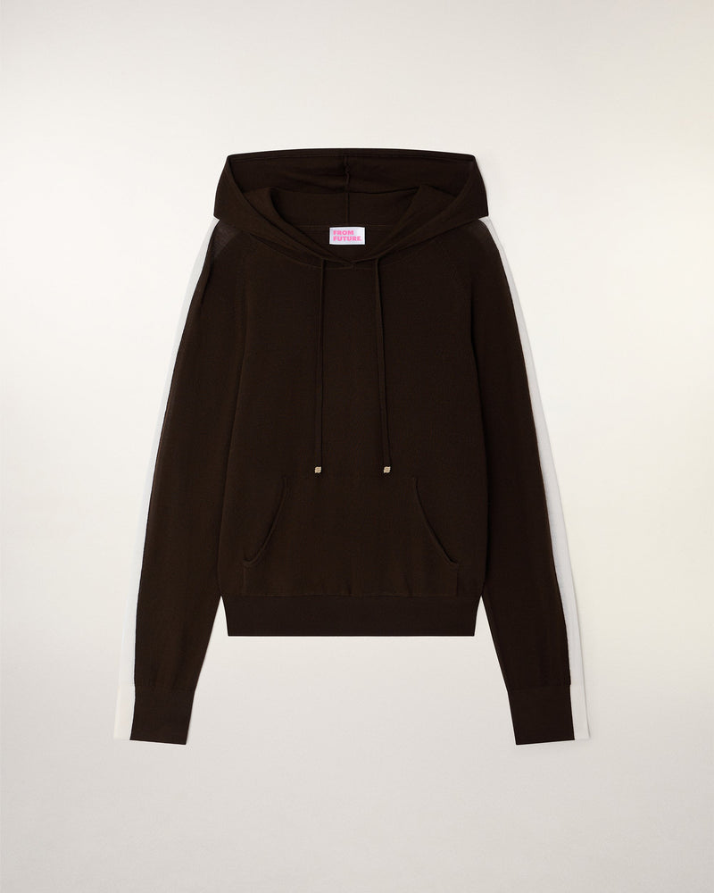 Pull Hoodie À Bandes