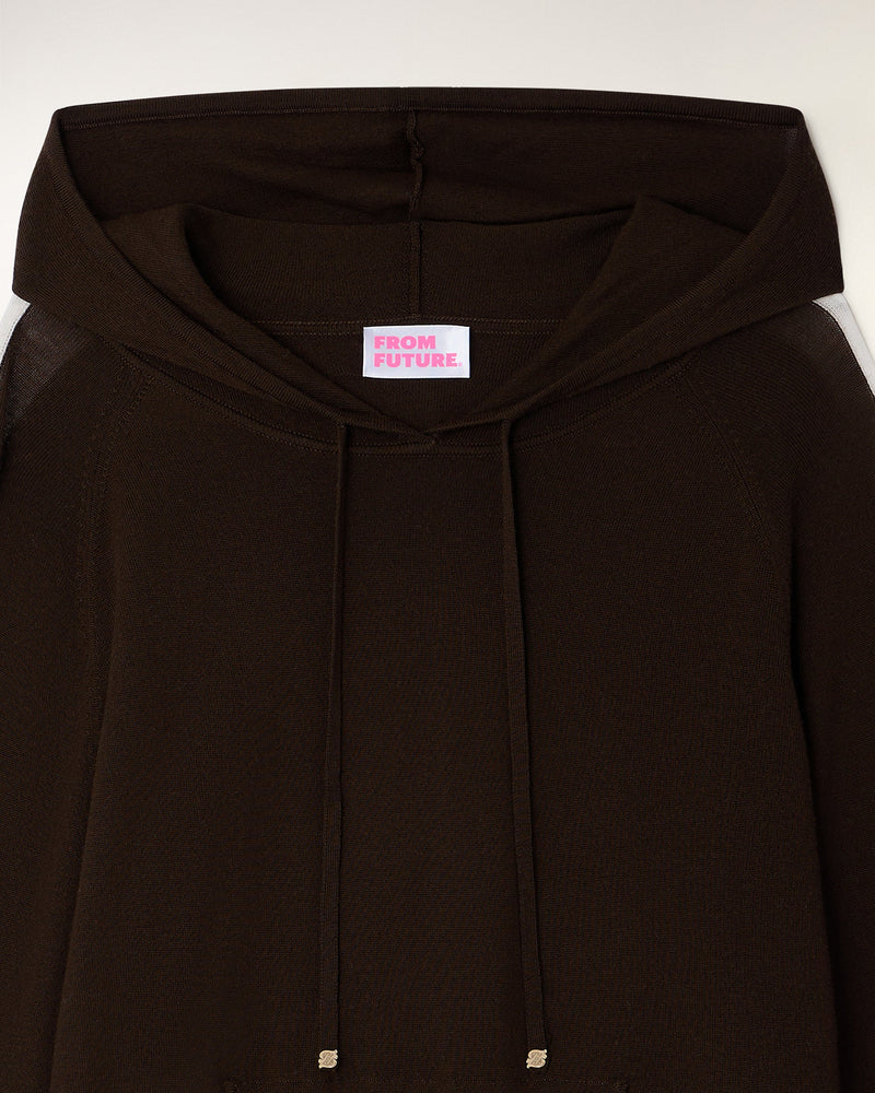 Pull Hoodie À Bandes
