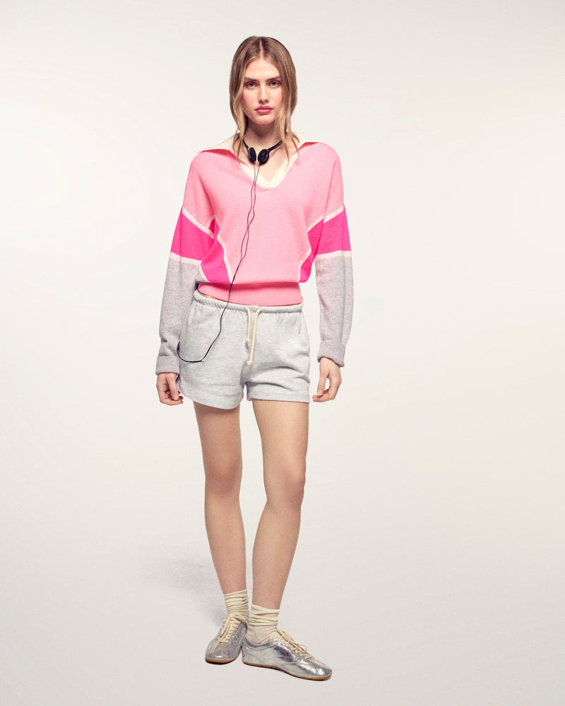 Pull Col Polo Color Block