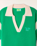 Pull Col Polo Bicolore Sport
