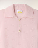 Pull Col Polo Ajouré Cœur