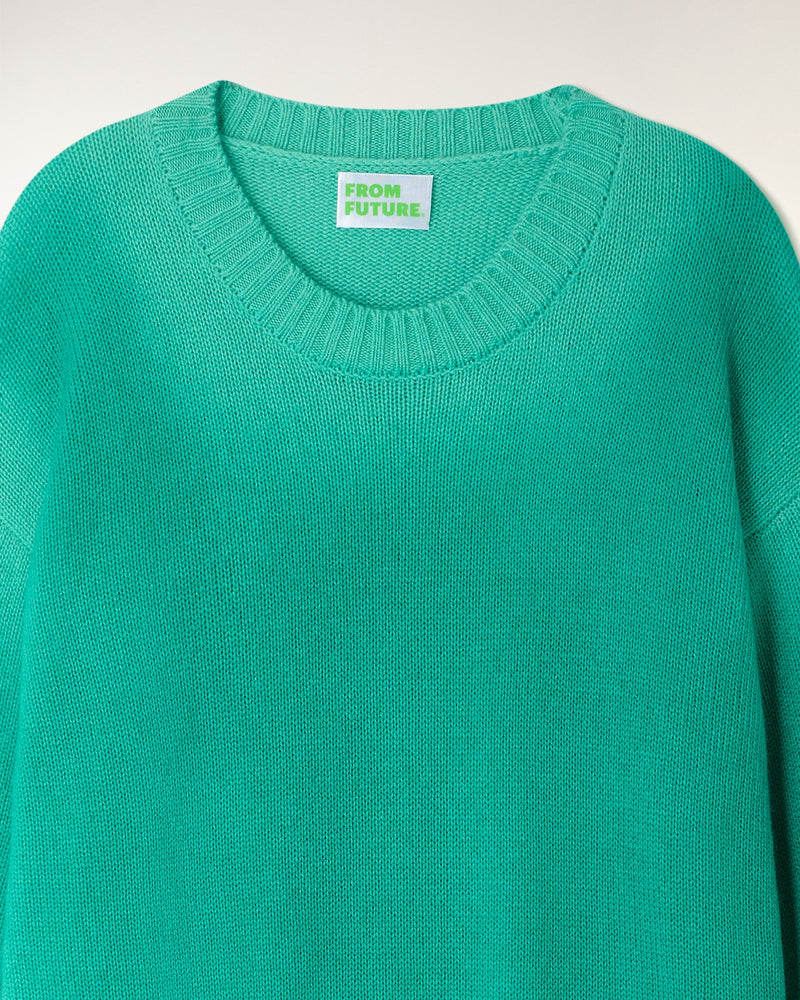 Pull Col Rond Effet Spray