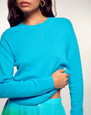 Pull Col Rond Logo Relief