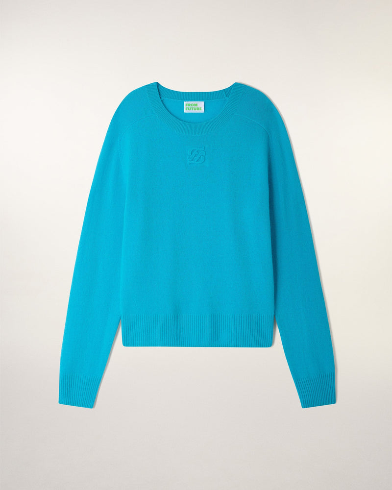 Pull Col Rond Logo Relief