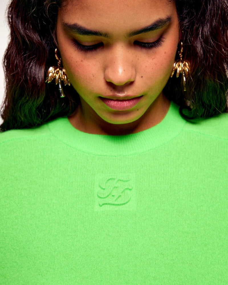 Pull Col Rond Logo Relief