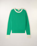 Pull Col Rond À Bandes Torsadées