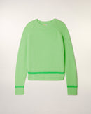 Pull Col Rond - Summer Green Mouline