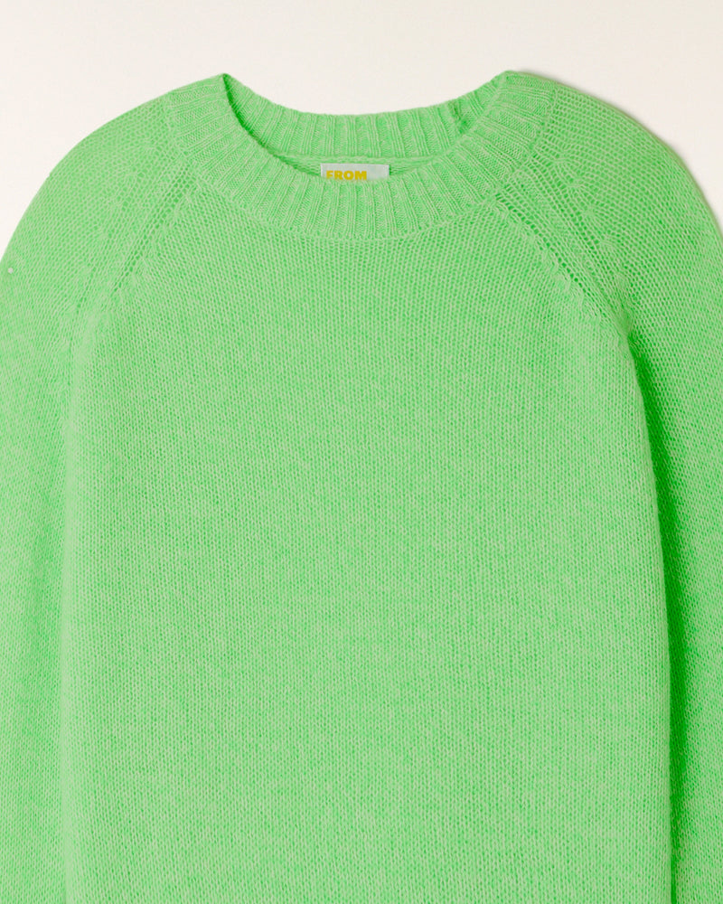 Pull Col Rond - Summer Green Mouline