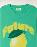 Pull Col Rond Motif Future Intarsia