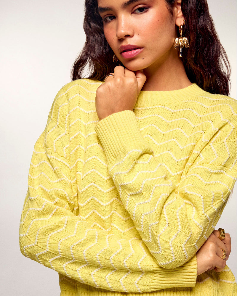 Pull Col Rond Bicolore