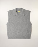 Pull Sans Manches Col Polo